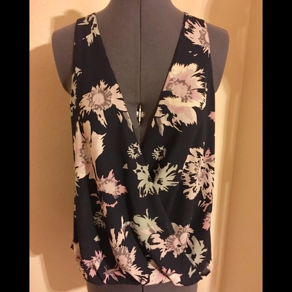 Lush Tops - {MARKDOWN} NWOT Lush Floral Wrapover Blouse!